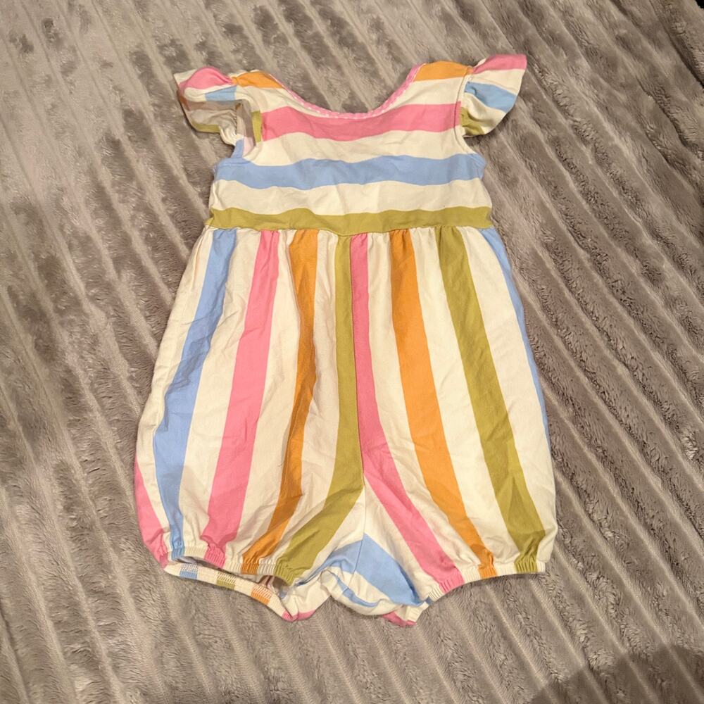 Eleanor‎ Rose Piper Bubble Romper Pastel Stripes Sz 3